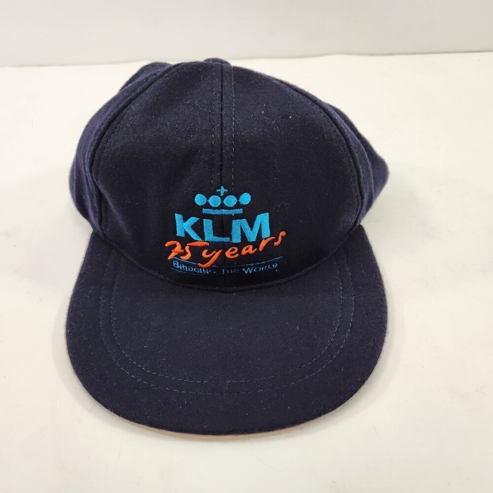 KLM Airlines 75 Years Embroidered Adjustable Hat Cap 1994 NEW Unworn